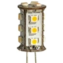 JKL Components Indicator Lamp Multichip, 30V, G-4 Base, 13 mm Diameter Z-G4-15WW