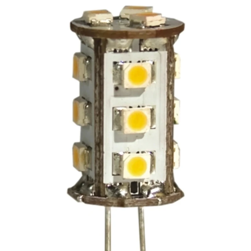 JKL Components Indicator Lamp Multichip, 30V, G-4 Base, 13 mm Diameter Z-G4-15WW