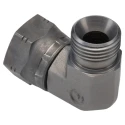 Parker Hydraulic Male G Thread 90 Degree Steel Swivel Nut Elbow 0.5 in Hose ID 8C6MK4S