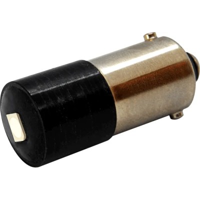 Oxley White Indicator Lamp Single Chip, Multi-Voltage 12V AC/DC to 60V AC/DC, BA9 Base, 10 mm Diameter, 1792mcd ELED/BA9S/CW