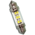 JKL Components LED Car Bulb Festoon Shape 12 W Power 6000K White LE-0909-11NW