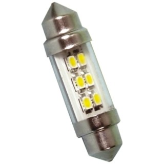 JKL Components LED Car Bulb Festoon Shape 12 W Power 6000K White LE-0909-11NW