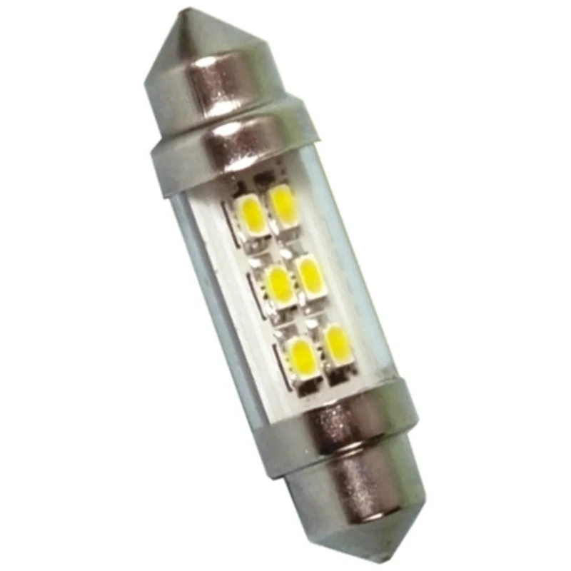 JKL Components LED Car Bulb Festoon Shape 12 W Power 6000K White LE-0909-11NW