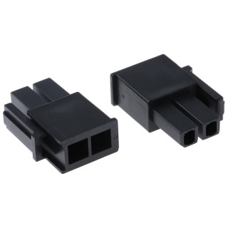 Molex Mega-Fit Male Connector Housing 5.7 mm Pitch 2 Way 2 Row Straight 171692-0102