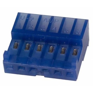 TE Connectivity 8-Way Shrouded IDC Connector Female for Cable 1 Row 250V AC 5A 2.54mm Pitch MTA-100 Series 3-643815-8