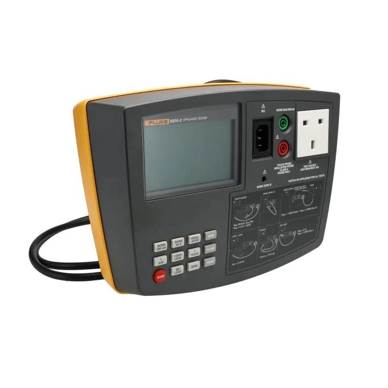 Fluke Portable Mains-Powered Pass/Fail PAT Testing Kit with Class II and Class I Test Types, 110-230V, 3kg FLUKE-6500-2 UK