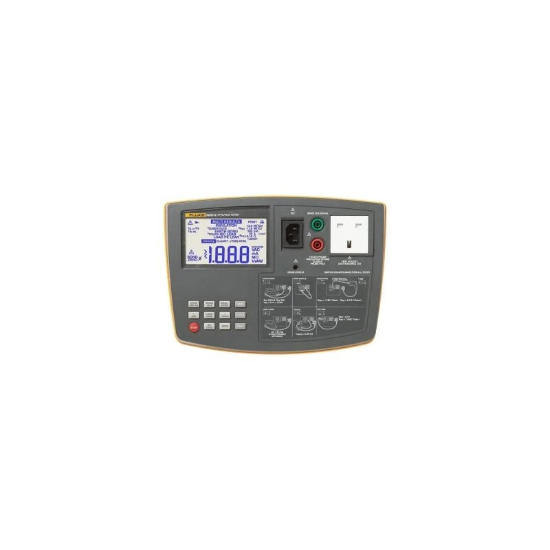 Fluke Portable Mains-Powered Pass/Fail PAT Testing Kit with Class II and Class I Test Types, 110-230V, 3kg FLUKE-6500-2 UK