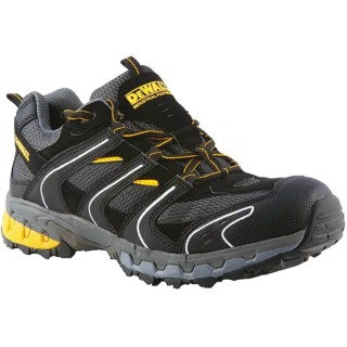 DeWALT Men's Black Composite Safety Trainer UK Size 12 EU Size 46 Composite Toe Microfibre Upper Lace Up Cutter/12