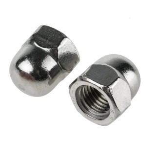 RS PRO Plain Stainless Steel Dome Nut M16, DIN 1587, Metric Thread, Overall Height 28mm 797-6080