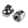 RS PRO Plain Stainless Steel Dome Nut M16, DIN 1587, Metric Thread, Overall Height 28mm 797-6080
