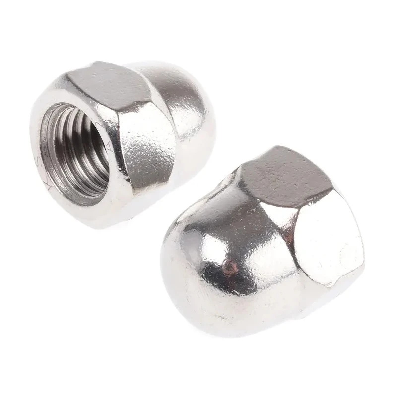 RS PRO Plain Stainless Steel Dome Nut M20 Metric Hex Flanged Nut 34mm Height DIN 1587 797-6099