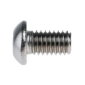 RS PRO Plain Stainless Steel Hex Socket Button Screw M6 x 10 mm 797-6096