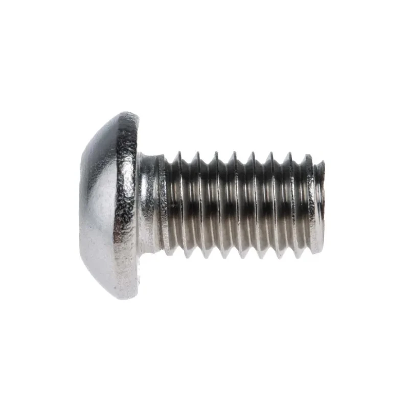 RS PRO Plain Stainless Steel Hex Socket Button Screw M6 x 10 mm 797-6096