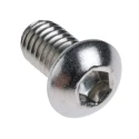 RS PRO Plain Stainless Steel Hex Socket Button Screw M6 x 10 mm 797-6096