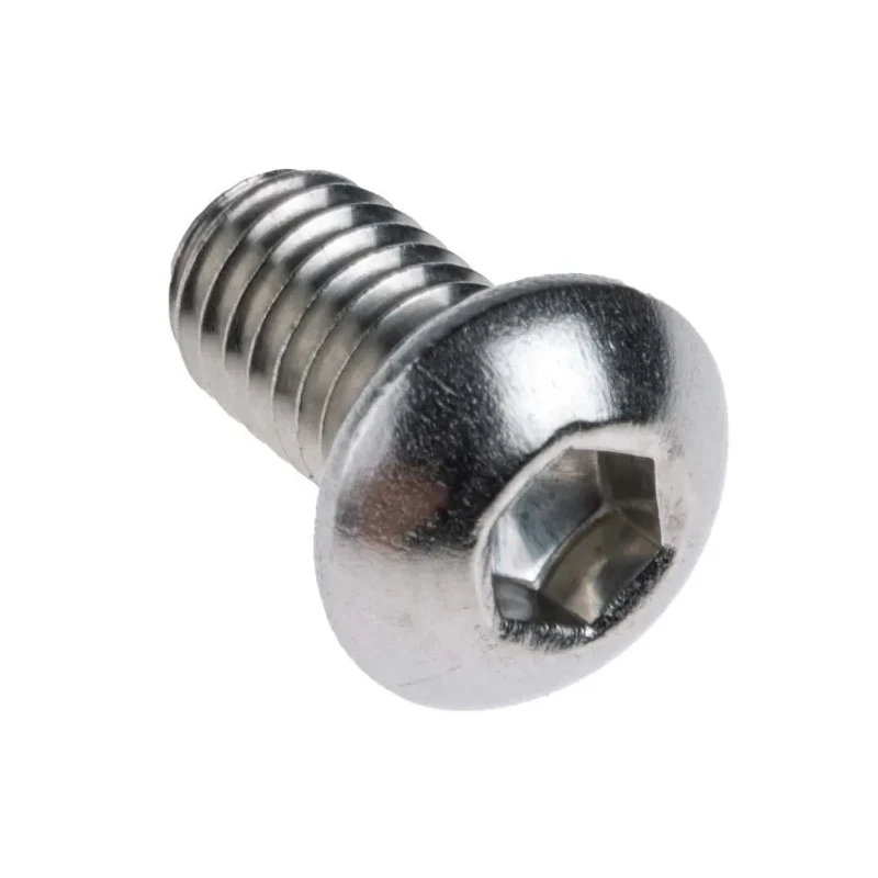RS PRO Plain Stainless Steel Hex Socket Button Screw M6 x 10 mm 797-6096
