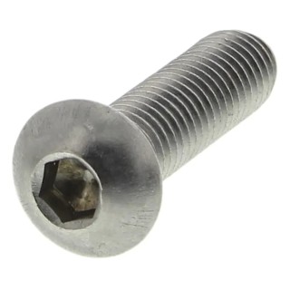 RS PRO Plain Stainless Steel Hex Socket Button Screw M8 x 30 mm 797-6103