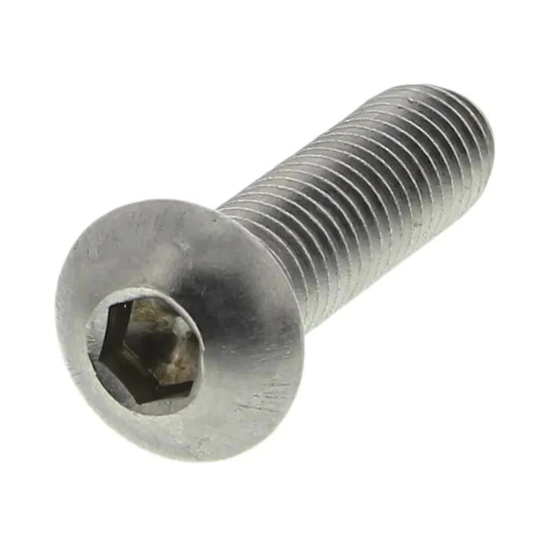RS PRO Plain Stainless Steel Hex Socket Button Screw M8 x 30 mm 797-6103