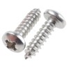 RS PRO Plain Stainless Steel Pan Head Self-Tapping Screw 16 mm Thread Size 8 DIN 7981C A2 797-6134