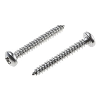 RS PRO Plain Stainless Steel Pan Head Self-Tapping Screw 32 mm Thread Size 8 797-6137
