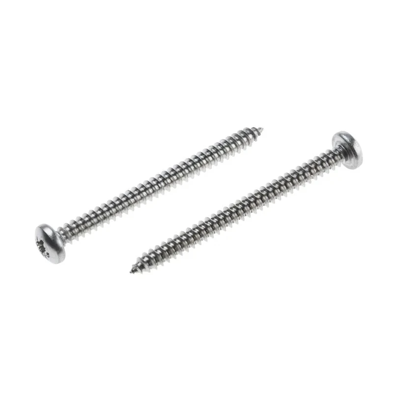 RS PRO Stainless Steel Pan Head Pozidriv Self-Tapping Screw 50 mm Thread Size 8 A2 Grade 797-6140
