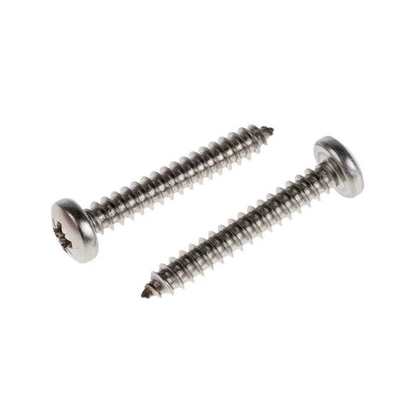 RS PRO Plain Stainless Steel Pan Head Self-Tapping Screw 32 mm Thread Size 10 A2 Grade 797-6147