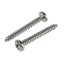 RS PRO Stainless Steel Pan Head Self-Tapping Screw 38 mm Thread Size 10 A2 Grade 797-6156