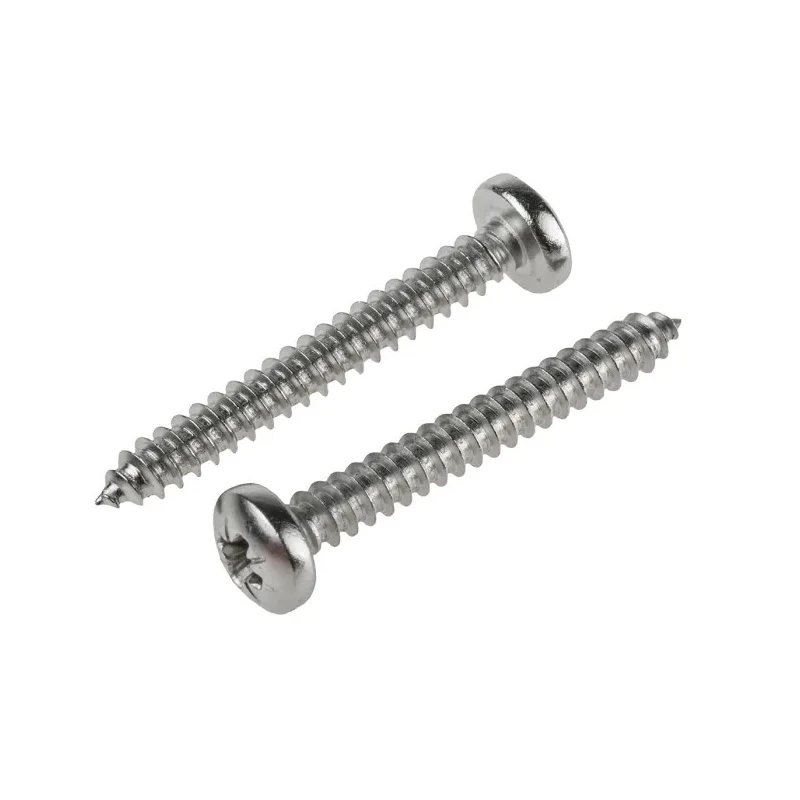 RS PRO Stainless Steel Pan Head Self-Tapping Screw 38 mm Thread Size 10 A2 Grade 797-6156