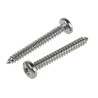 RS PRO Stainless Steel Pan Head Self-Tapping Screw 38 mm Thread Size 10 A2 Grade 797-6156