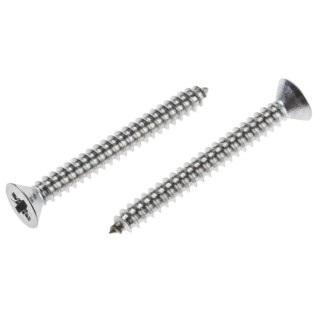 RS PRO Plain Stainless Steel Countersunk Head Self-Tapping Screw 38 mm Thread Size 8 Model 797-6162