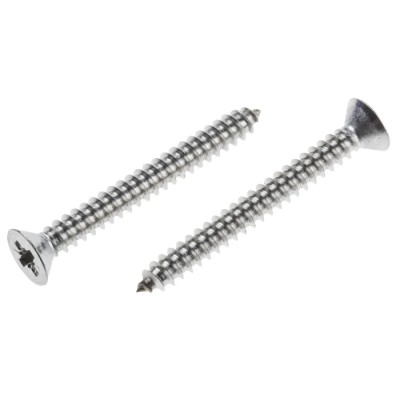 RS PRO Plain Stainless Steel Countersunk Head Self-Tapping Screw 38 mm Thread Size 8 Model 797-6162