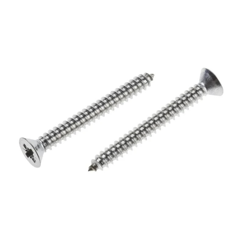 RS PRO Plain Stainless Steel Countersunk Head Self-Tapping Screw 38 mm Thread Size 8 Model 797-6162