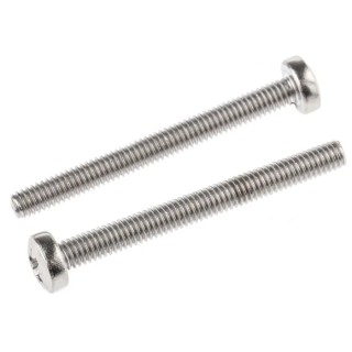 RS PRO Pozidriv Pan Stainless Steel Machine Screw 40mm M4 797-6200