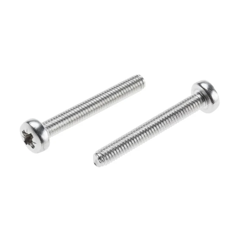 RS PRO Pozidriv Pan Stainless Steel Machine Screw 30 mm M4 797-6207