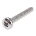 RS PRO Pozidriv Pan Stainless Steel Machine Screw M5 Thread 35mm Length A2 Grade 797-6210