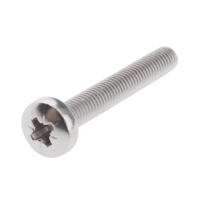RS PRO Pozidriv Pan Stainless Steel Machine Screw M5 Thread 35mm Length A2 Grade 797-6210