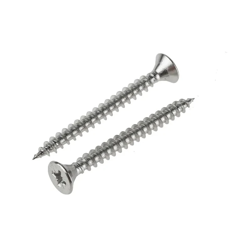 RS PRO Pozidriv Countersunk Stainless Steel Wood Screw, Chrome Plated, Black, Zinc Plated, Nickel Plated, 5 mm 797-6232
