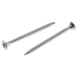 RS PRO Pozidriv Countersunk Stainless Steel Wood Screw 4 mm Thread 50 mm Length 797-6235
