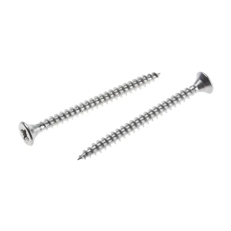 RS PRO Pozidriv Countersunk Stainless Steel Wood Screw 4 mm Thread 50 mm Length 797-6235