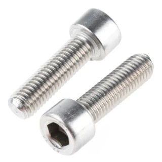 RS PRO Plain Stainless Steel Hex Socket Cap Screw M10 x 35 mm, Hex Drive, A2 Grade 797-6285