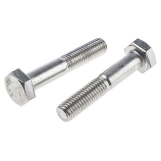 RS PRO Plain Stainless Steel Hex Bolt M10 x 55 mm A2 Type 304, DIN 931 797-6291