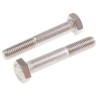 RS PRO Stainless Steel Hex Bolt M10 x 65 mm, Grade 304, Plain Finish, DIN 931 Thread 797-6294