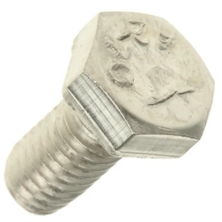RS PRO Plain Stainless Steel Hex Bolt M6 x 12 mm A2 Grade DIN 933 797-6305