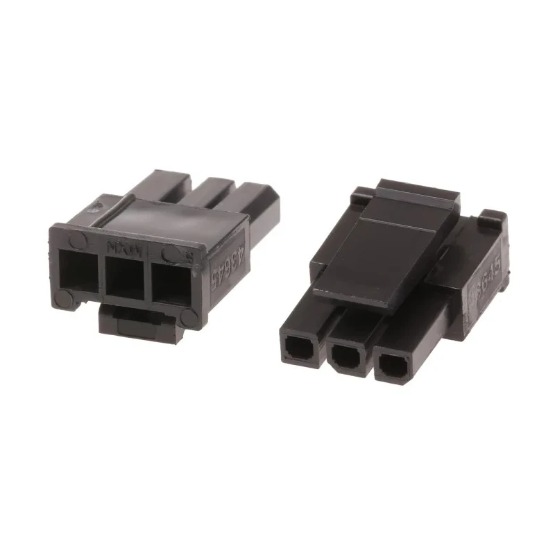 Molex Micro-Fit 3.0 Female Connector Housing, 3 mm Pitch, 3 Way, 1 Row Straight 43645-0308
