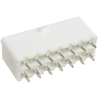 Molex Mini-Fit Jr Series Straight Through Hole PCB Header, 14 Contacts, 4.2 mm Pitch, 2 Row, Shrouded 39-31-0140