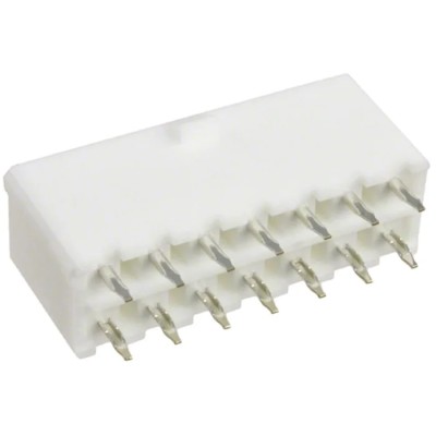 Molex Mini-Fit Jr Series Straight Through Hole PCB Header, 14 Contacts, 4.2 mm Pitch, 2 Row, Shrouded 39-31-0140