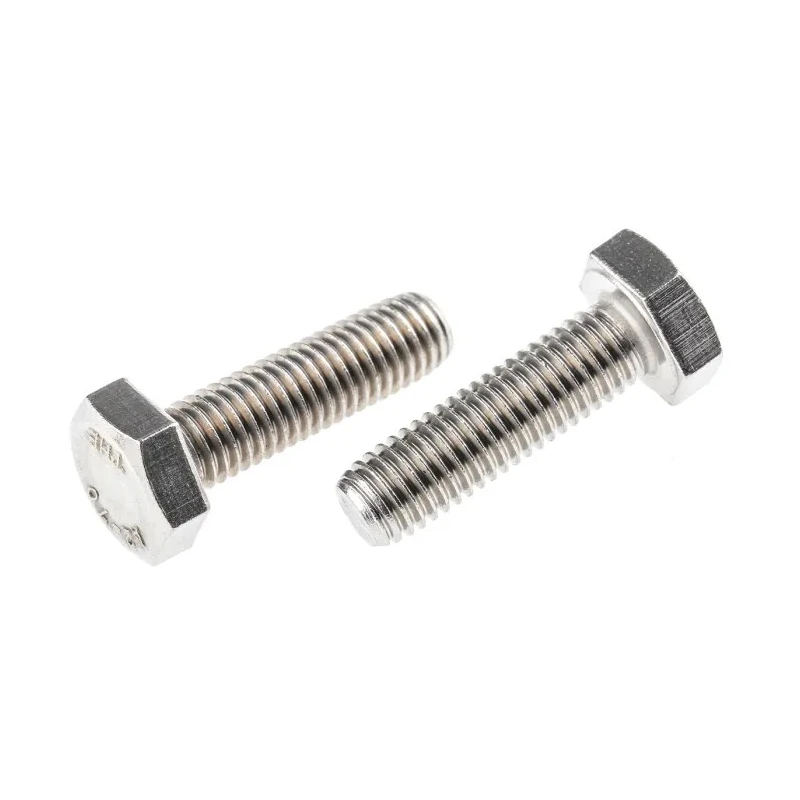 RS PRO Stainless Steel Hex Bolt Metric M10 x 35 mm Plain Finish A2 Grade 797-6336