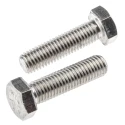RS PRO Plain Stainless Steel Hex Bolt M12 x 45 mm Stainless Steel A2 Grade Plain Finish DIN 933 797-6342