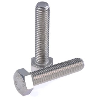 RS PRO Plain Stainless Steel Hex Bolt M12 x 55 mm, Grade A2, DIN 933 797-6345