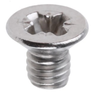 RS PRO Pozidriv Countersunk Stainless Steel Machine Screw 6 mm Length M4 797-6349