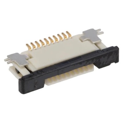 Molex 0.5 mm Pitch 10 Way Right Angle FPC Connector ZIF Top Contact 52745-1097